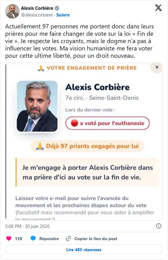 Publication de Alexis Corbière